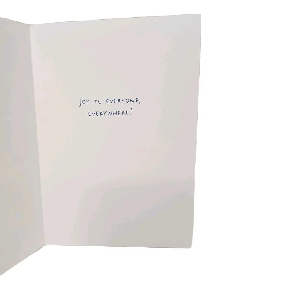 Set 9 Cards Hallmark Christmas Lion & Lamb Peace Joy To Everyone w Envelopes VNT
